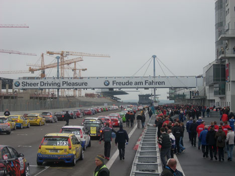 Thue Kristensen på Nürburgring med GRC racing.